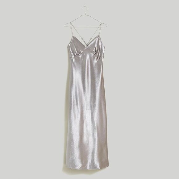 Madewell Silver Midi Dress - Picture 6 of 11